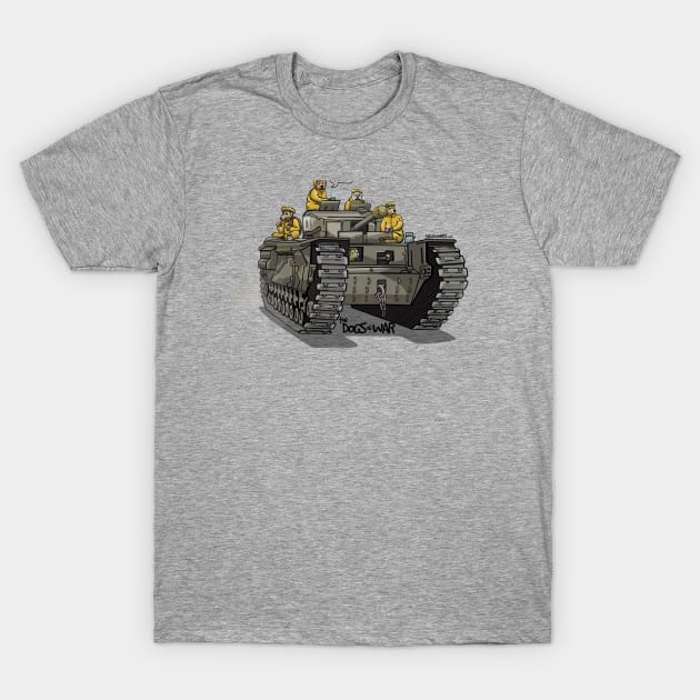 The Dogs of War: Churchill Tank T-Shirt by Siegeworks